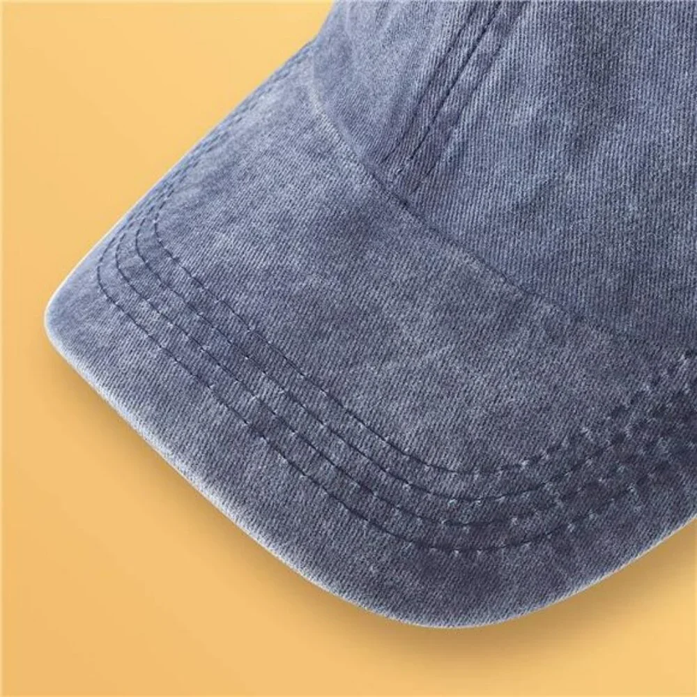 Urban Outfitters Washed Denim Caps in Gray, Blue, and Rose